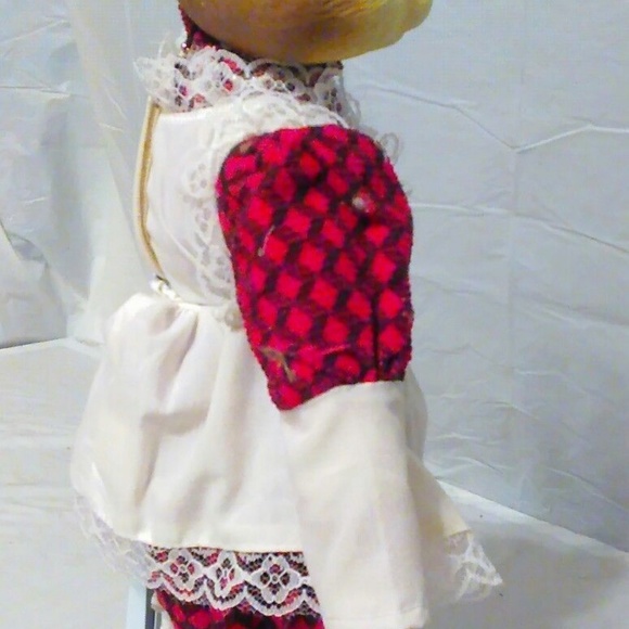 Cat Ceramic Doll Wearing Apron Storybook figure Nursery Rhymes 3 little kittens - Picture 5 of 5